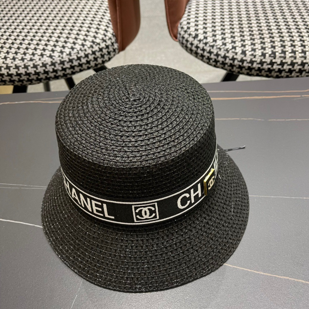 【Chanel香奈儿】2026 新款小香风网红款草帽，出街必备超好搭配，赶紧入手！