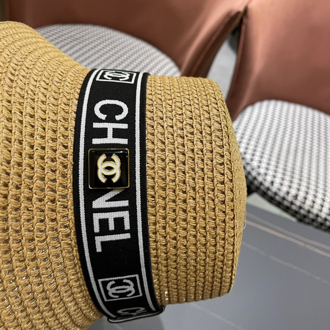 【Chanel香奈儿】2026 新款小香风网红款草帽，出街必备超好搭配，赶紧入手！