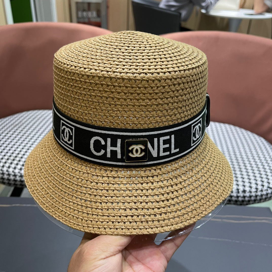 【Chanel香奈儿】2026 新款小香风网红款草帽，出街必备超好搭配，赶紧入手！