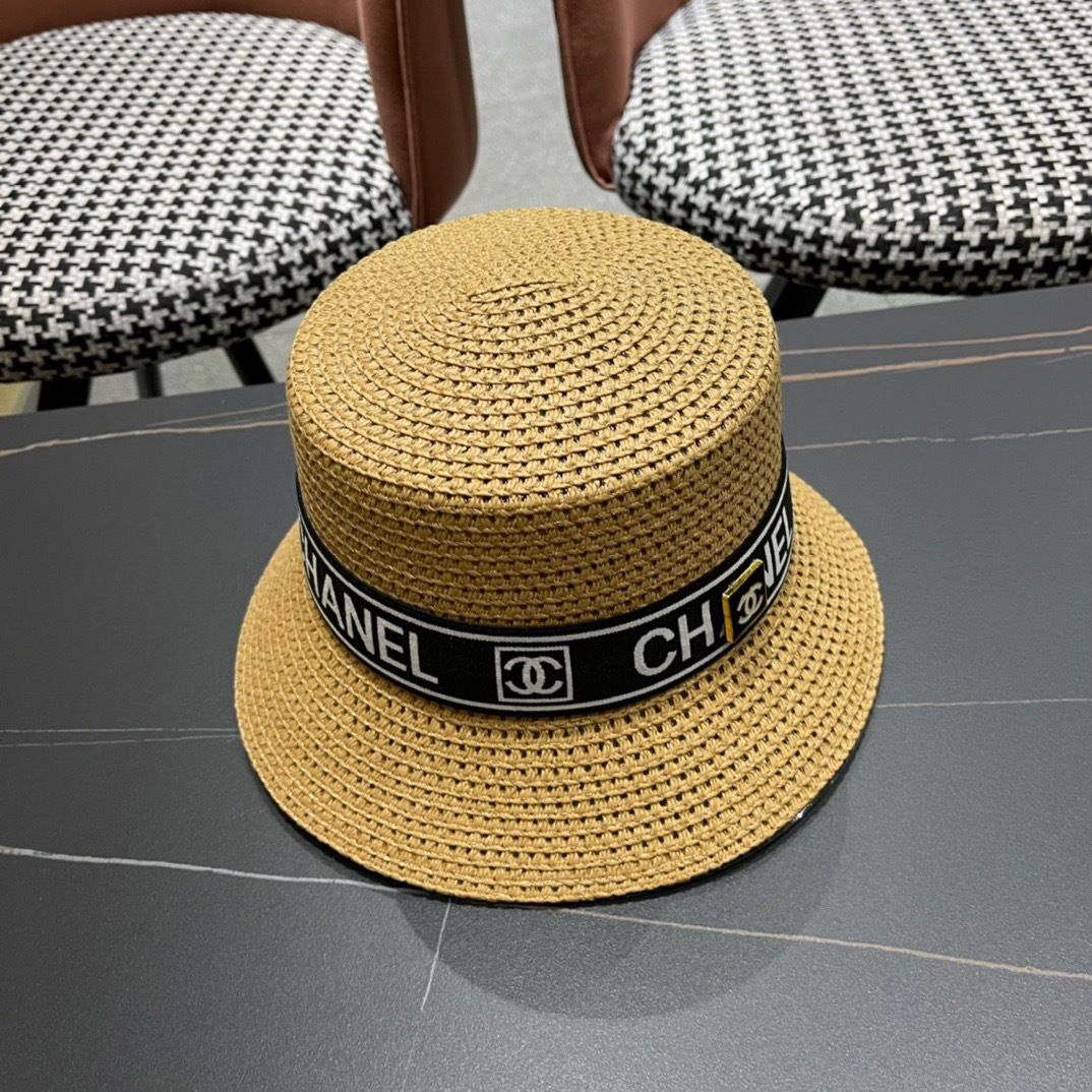 【Chanel香奈儿】2026 新款小香风网红款草帽，出街必备超好搭配，赶紧入手！