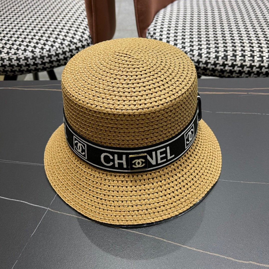 【Chanel香奈儿】2026 新款小香风网红款草帽，出街必备超好搭配，赶紧入手！