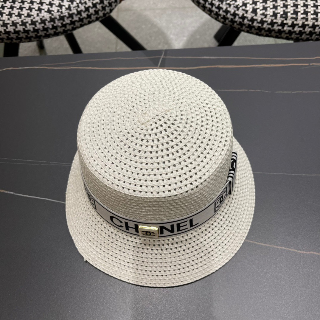 【Chanel香奈儿】2026 新款小香风网红款草帽，出街必备超好搭配，赶紧入手！
