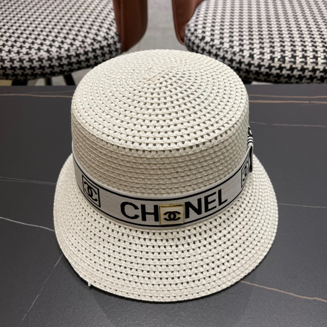 【Chanel香奈儿】2026 新款小香风网红款草帽，出街必备超好搭配，赶紧入手！