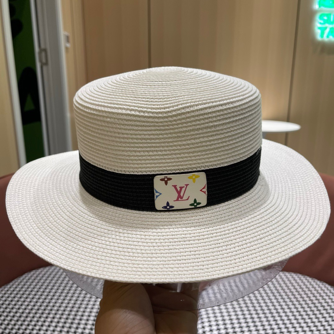 路易威登 LV 草帽新款无数时尚达人必备 细草编织，旅游出街佳选
