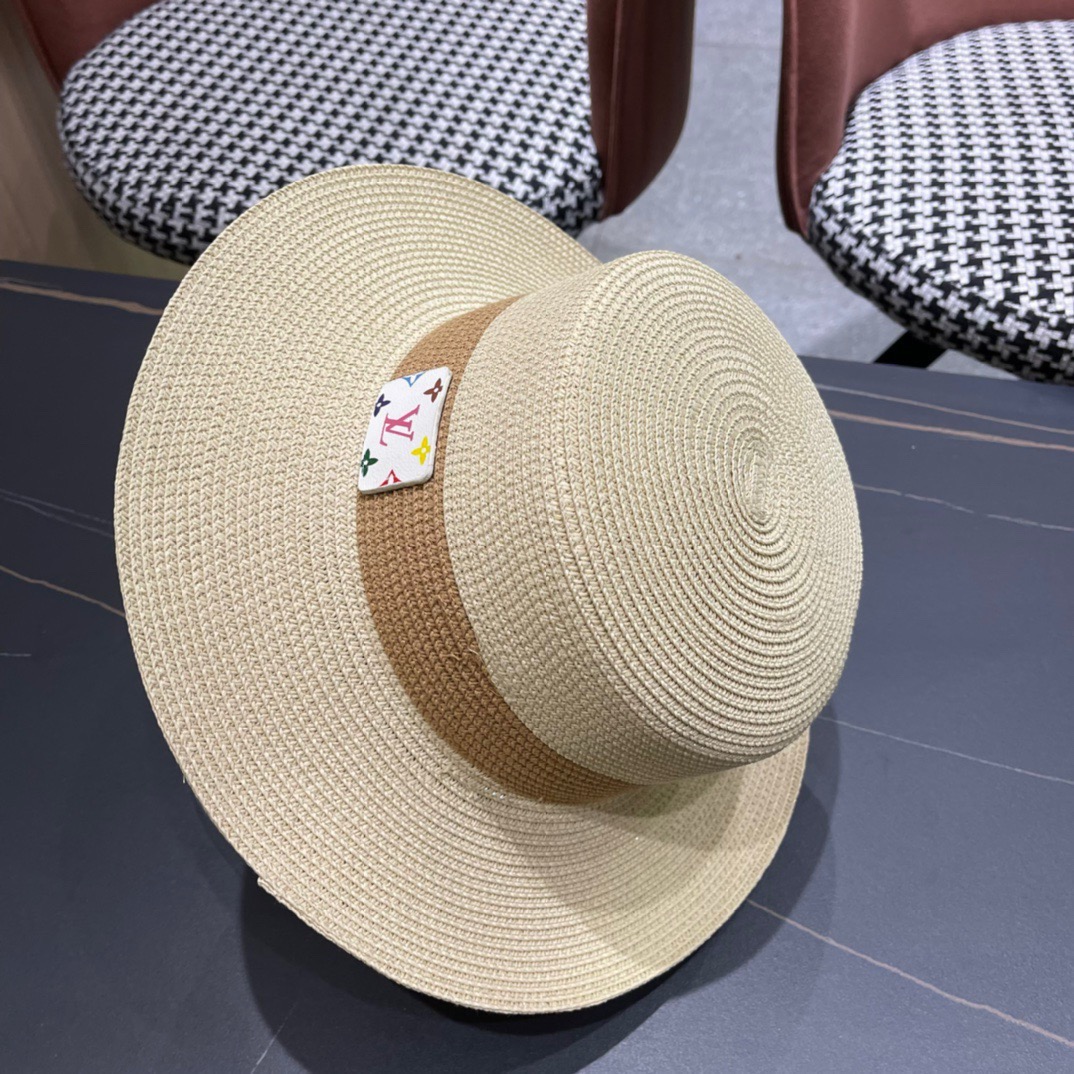 路易威登 LV 草帽新款无数时尚达人必备 细草编织，旅游出街佳选