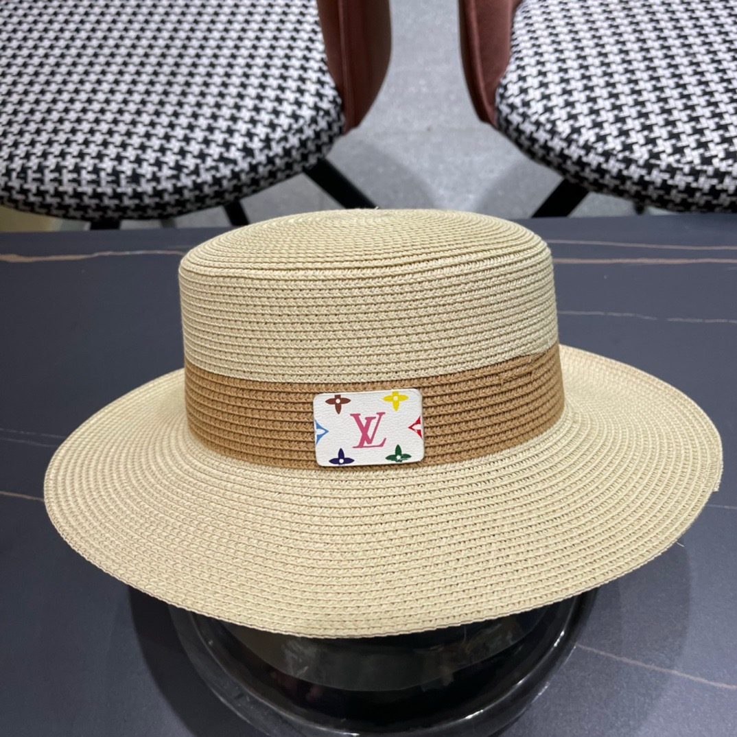 路易威登 LV 草帽新款无数时尚达人必备 细草编织，旅游出街佳选