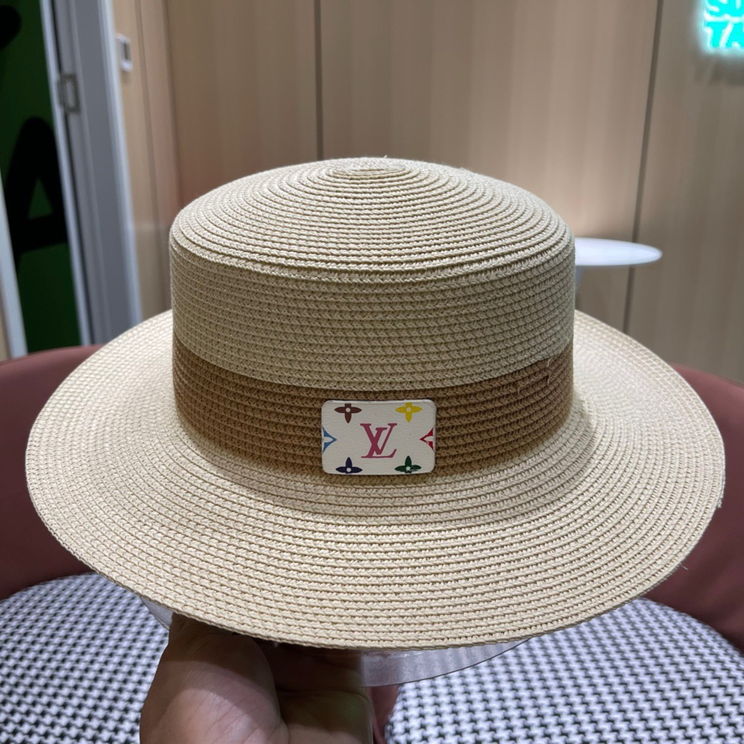 路易威登 LV 草帽新款无数时尚达人必备 细草编织，旅游出街佳选