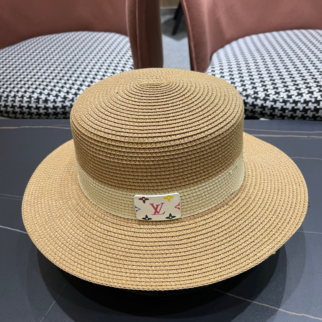 路易威登 LV 草帽新款无数时尚达人必备 细草编织，旅游出街佳选