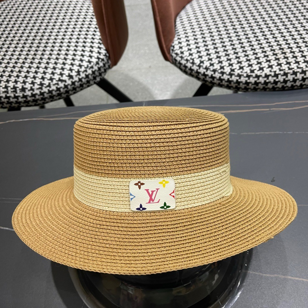 路易威登 LV 草帽新款无数时尚达人必备 细草编织，旅游出街佳选