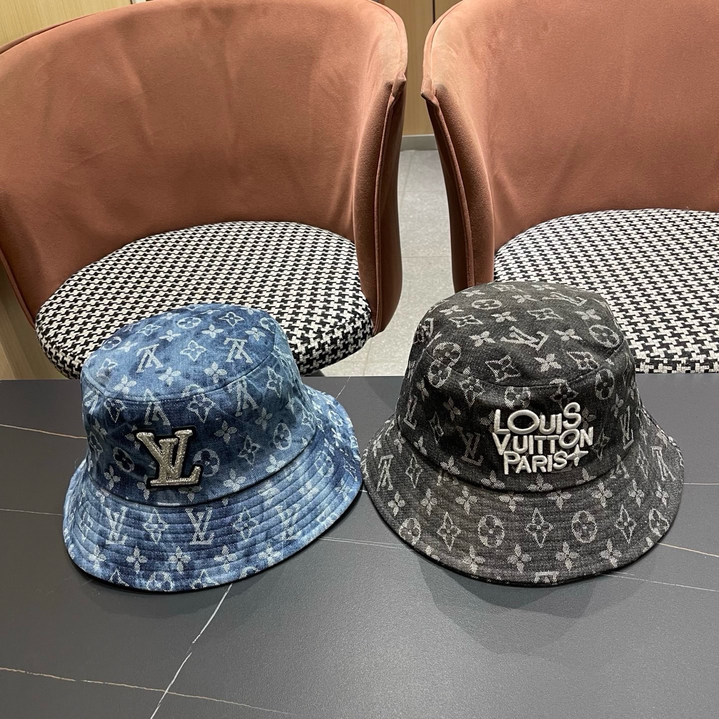 LV路易威登原单刺绣渔夫帽 轻盈透气。完美版型，男女适用