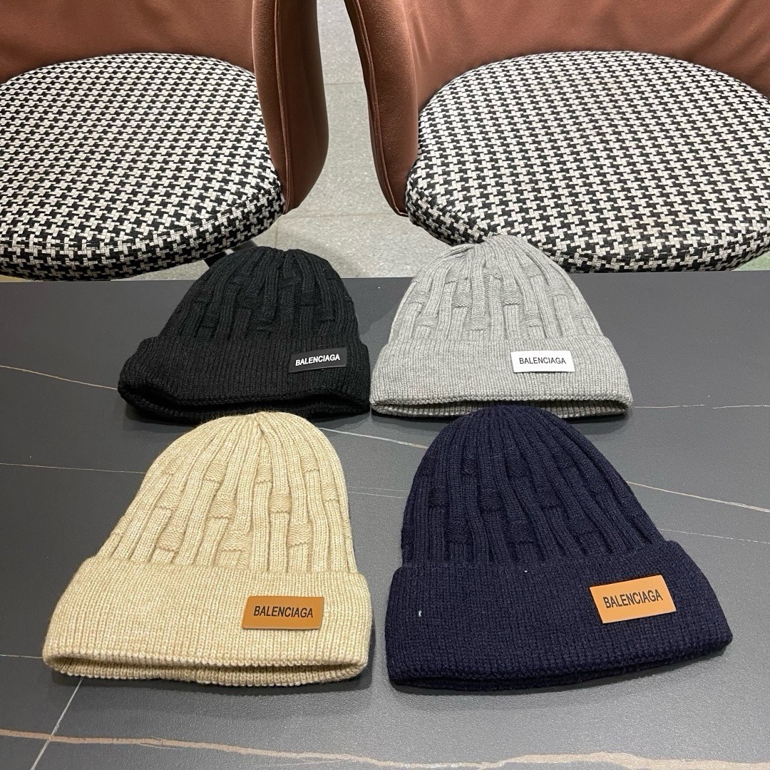 巴黎世家👒现货Balenciaga巴黎世家官网品质（非市场普通货，留意细节哦）秋冬新款毛线帽子，男女同款