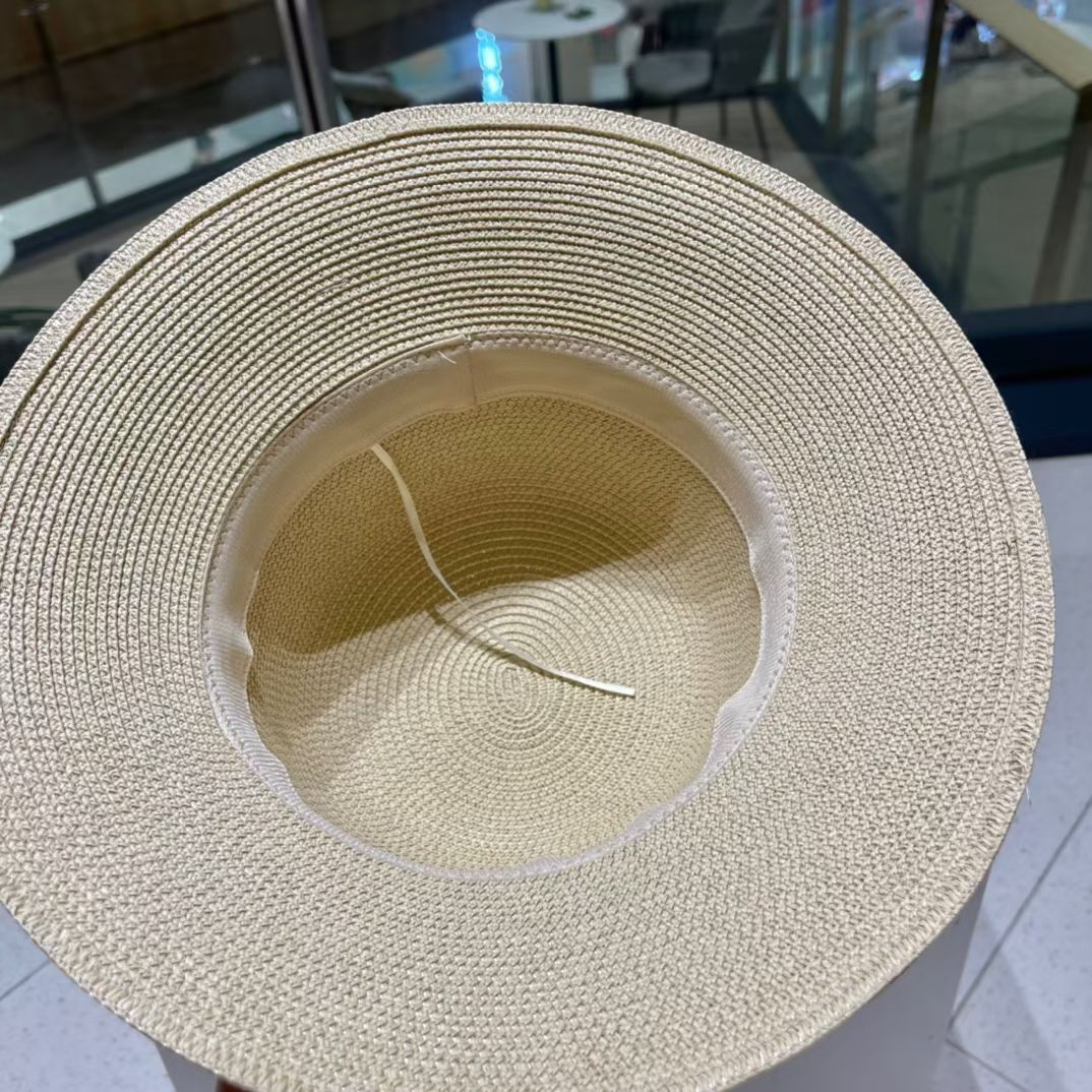 Dior迪奥新款草帽，遮阳帽，太阳帽，沙滩遮阳帽帽，花朵设计，头围57cm