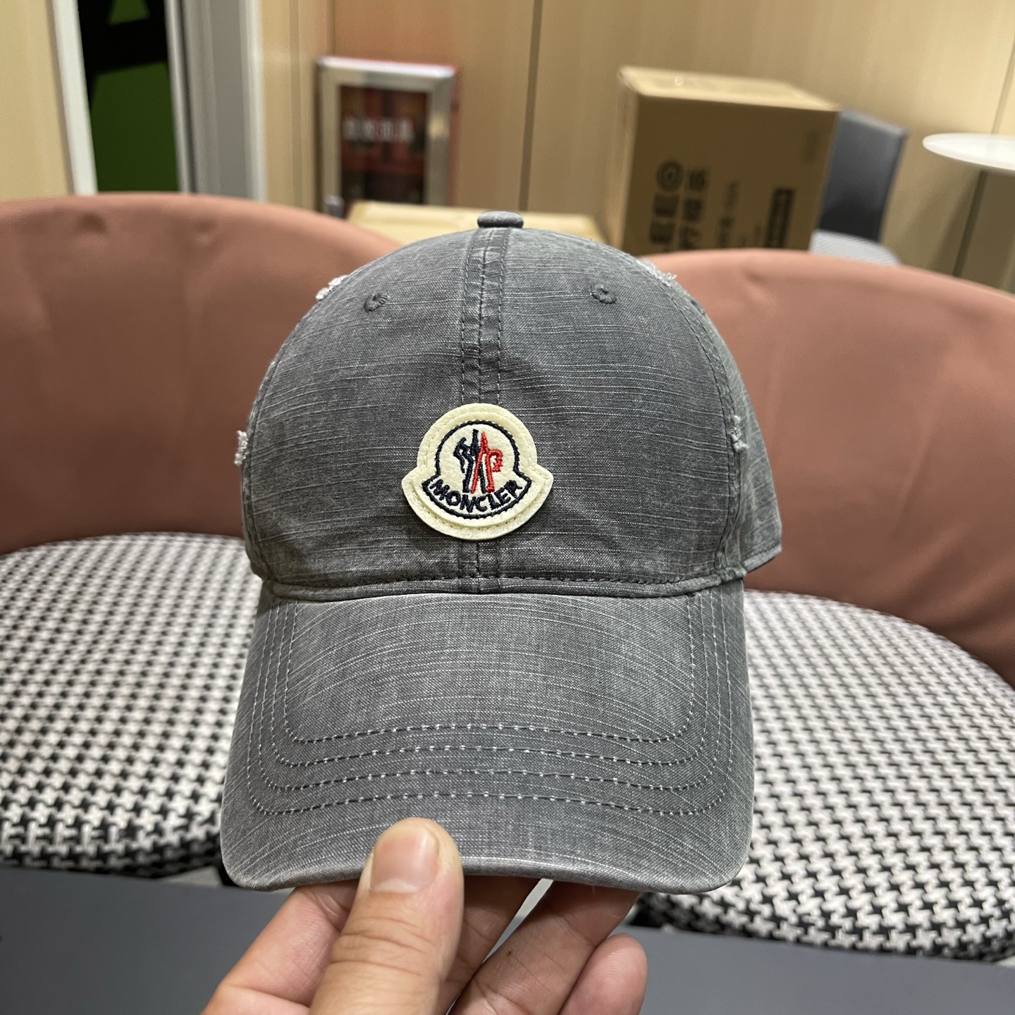 蒙口Moncler 秋冬款新款个性棒球帽，高品质高颜值时尚单品男女同款