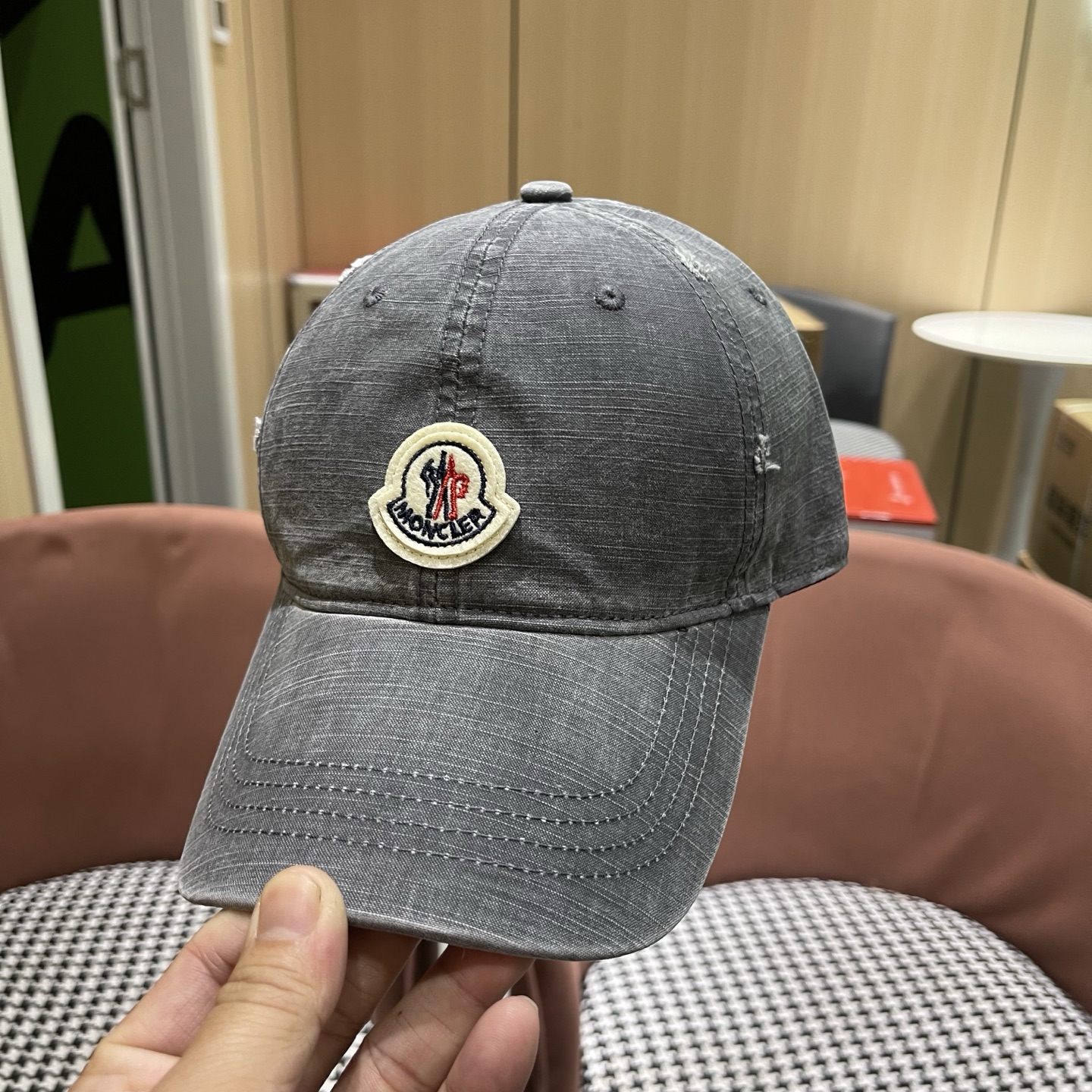 蒙口Moncler 秋冬款新款个性棒球帽，高品质高颜值时尚单品男女同款