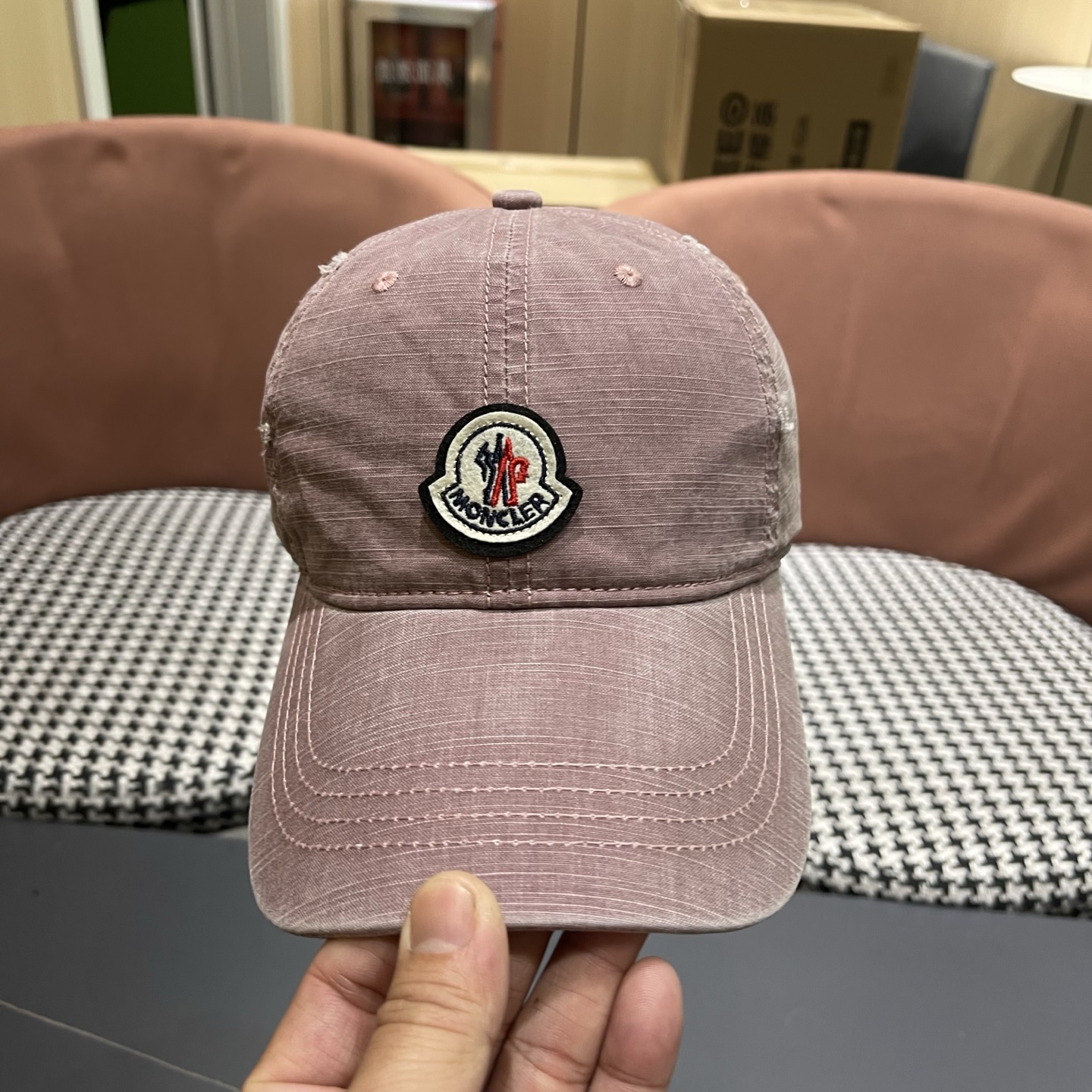 蒙口Moncler 秋冬款新款个性棒球帽，高品质高颜值时尚单品男女同款