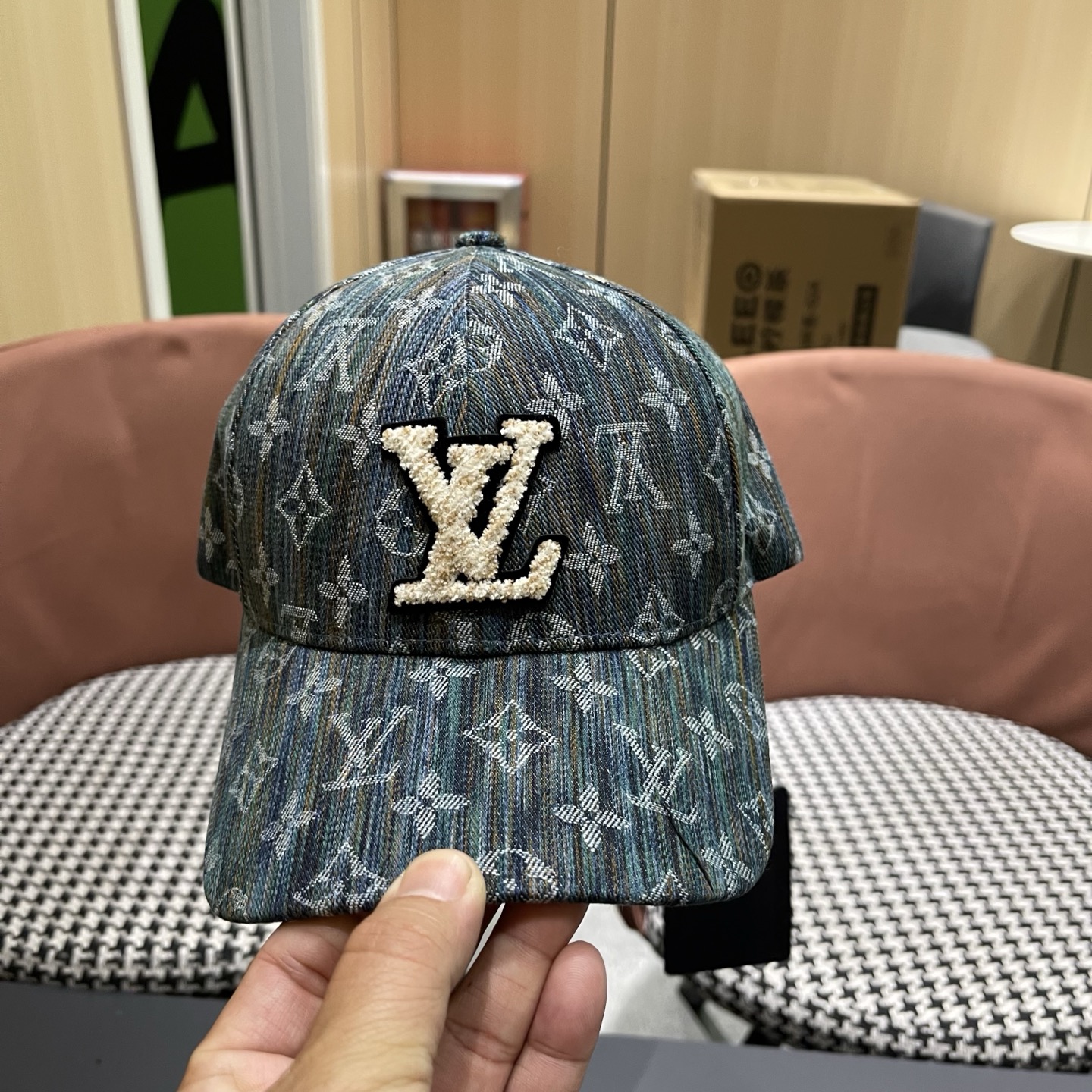 路易威登LouisVuitton😍新款水洗复古LV棒球帽，高端大气，百搭款🤗男女通用！