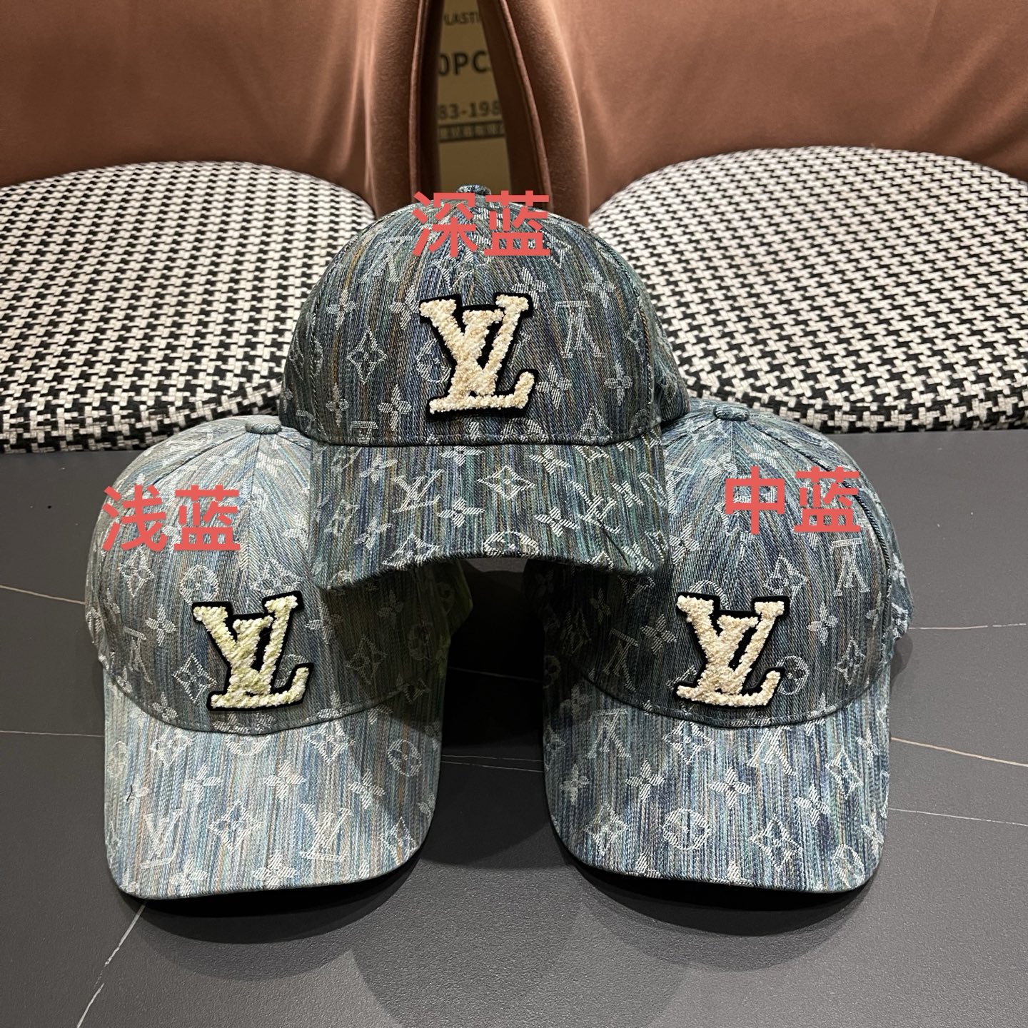 路易威登LouisVuitton😍新款水洗复古LV棒球帽，高端大气，百搭款🤗男女通用！