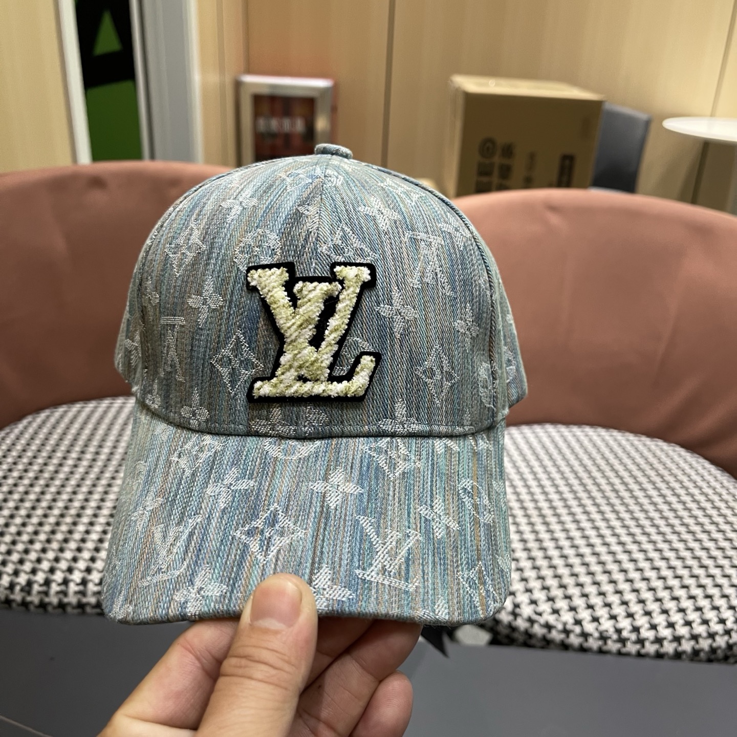 路易威登LouisVuitton😍新款水洗复古LV棒球帽，高端大气，百搭款🤗男女通用！