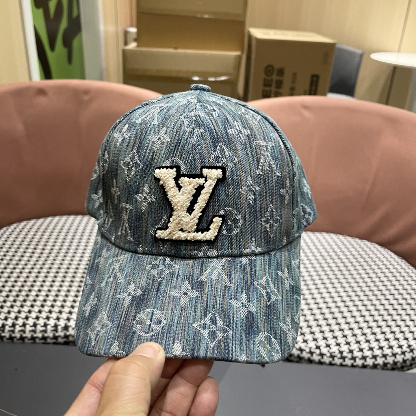 路易威登LouisVuitton😍新款水洗复古LV棒球帽，高端大气，百搭款🤗男女通用！