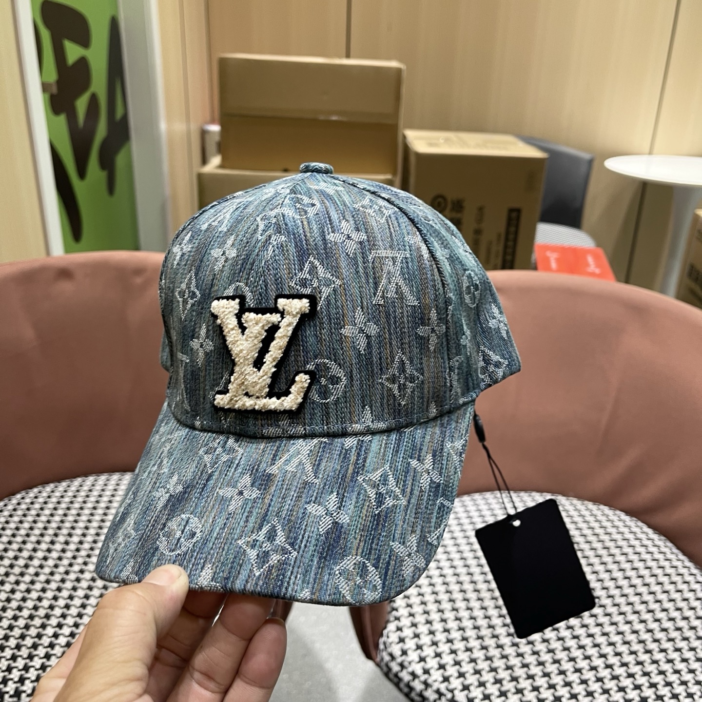 路易威登LouisVuitton😍新款水洗复古LV棒球帽，高端大气，百搭款🤗男女通用！
