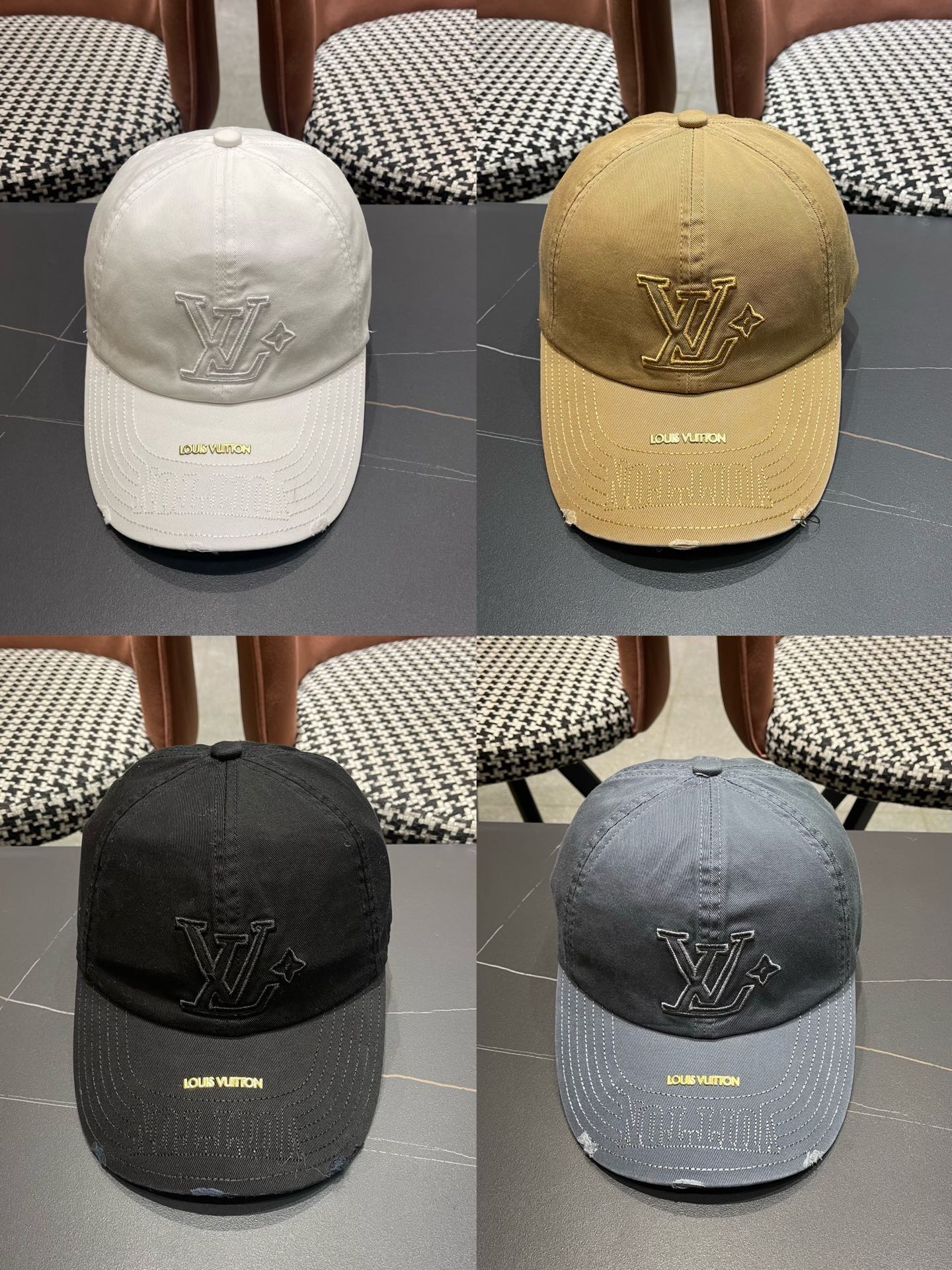 LV路易威登🧢 刺绣字母棒球帽，非常经典的经典，四季可用，出门必备，非常显脸小