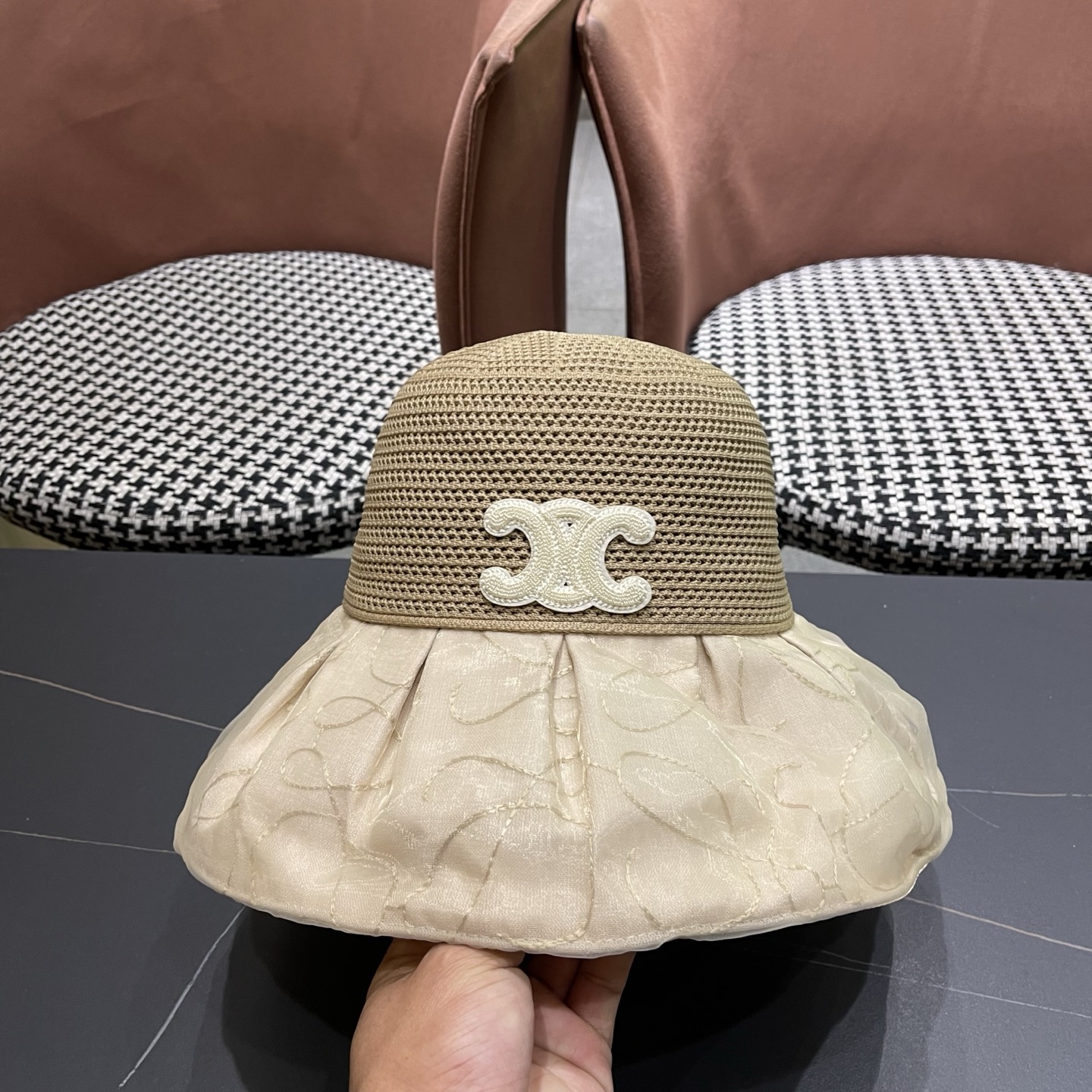 Celine 赛琳 新款韩版大檐渔夫帽女夏季防晒遮阳太阳帽户外可折叠防紫外线