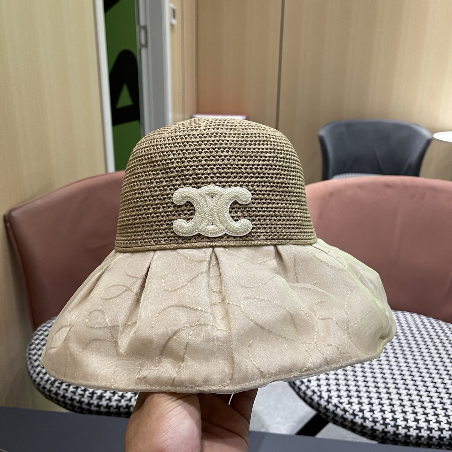 Celine 赛琳 新款韩版大檐渔夫帽女夏季防晒遮阳太阳帽户外可折叠防紫外线