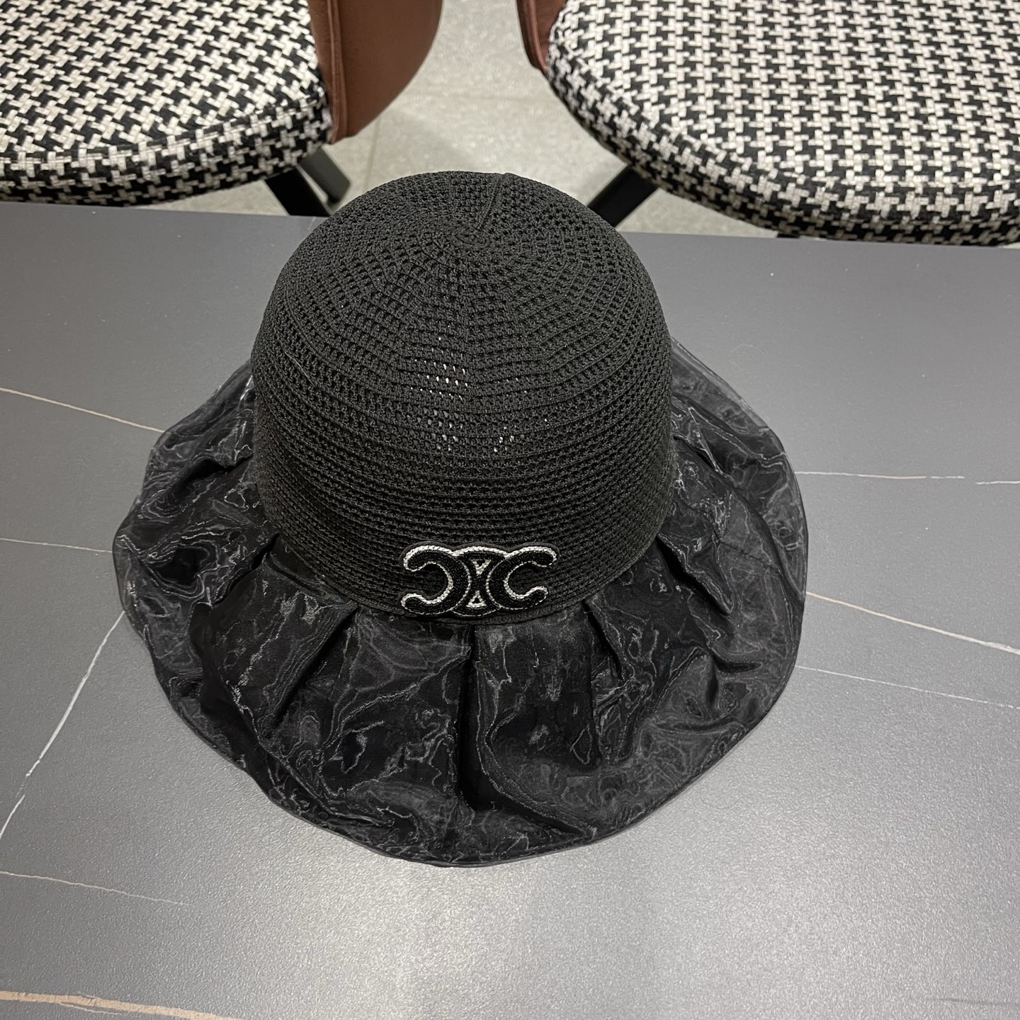Celine 赛琳 新款韩版大檐渔夫帽女夏季防晒遮阳太阳帽户外可折叠防紫外线