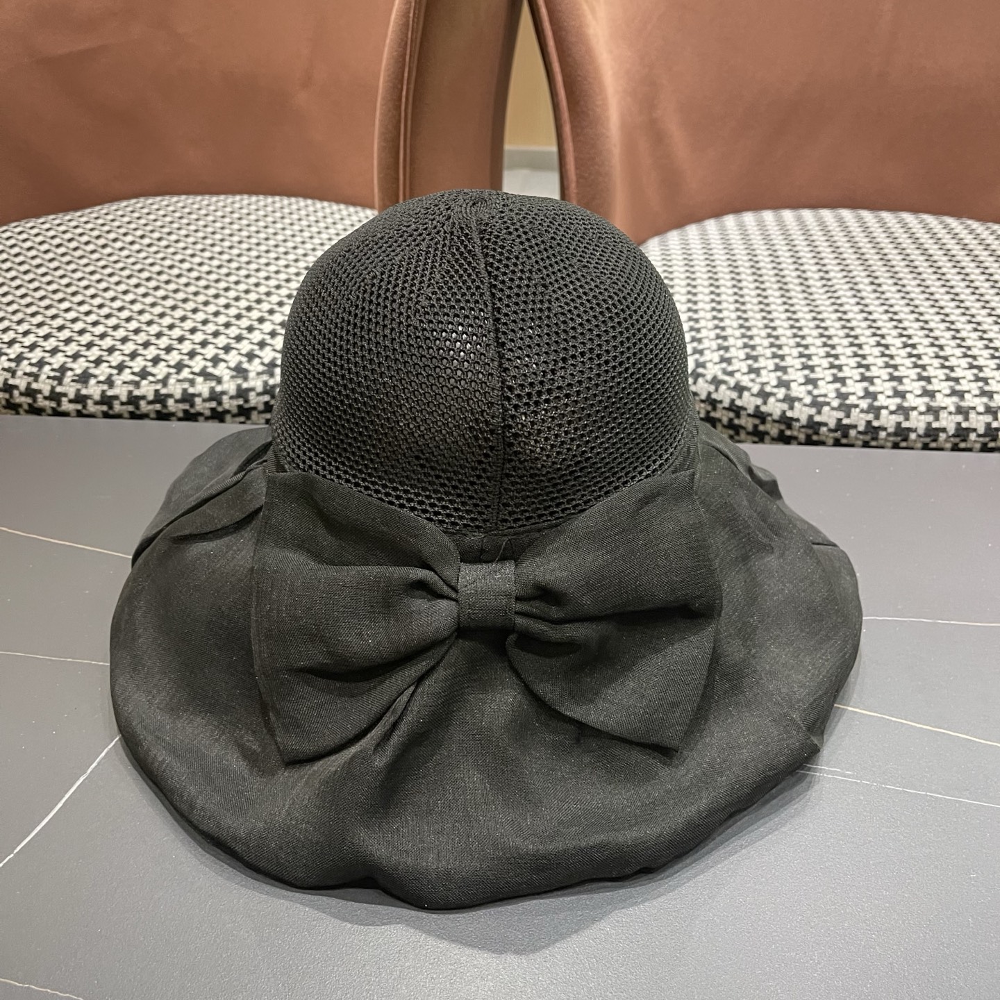 MONCLER（蒙口）帽子女夏遮阳防晒防紫外线渔夫帽遮脸太阳帽大檐户外骑行海边游玩