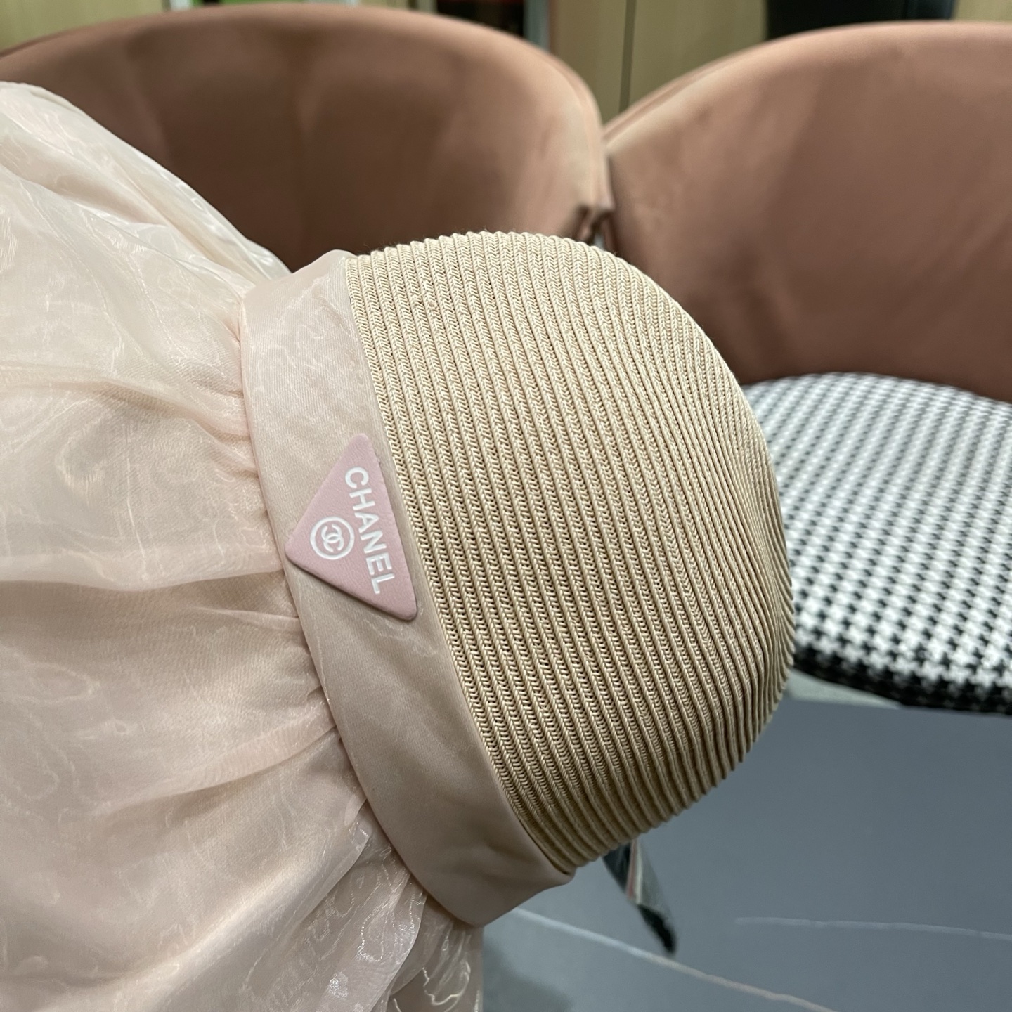 CHANEL 香奈儿新款渔夫帽女春夏季防晒遮阳帽大沿帽蝴蝶结百搭