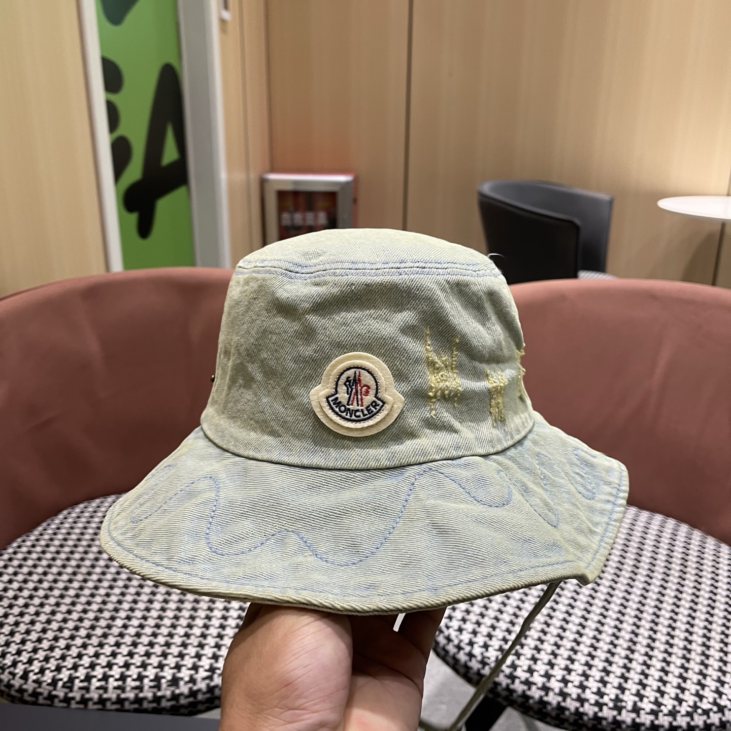 春夏新款 蒙口MONCLER日系品脸小登山帽女遮阳防晒渔夫帽大头围户外大帽檐西部牛仔帽子