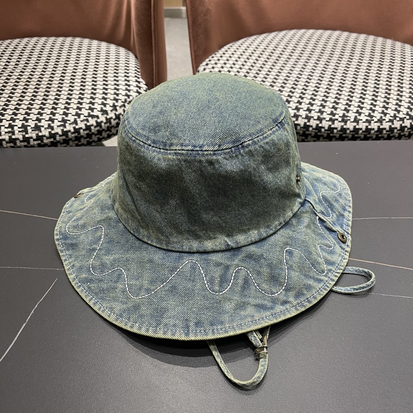 春夏新款 蒙口MONCLER日系品脸小登山帽女遮阳防晒渔夫帽大头围户外大帽檐西部牛仔帽子