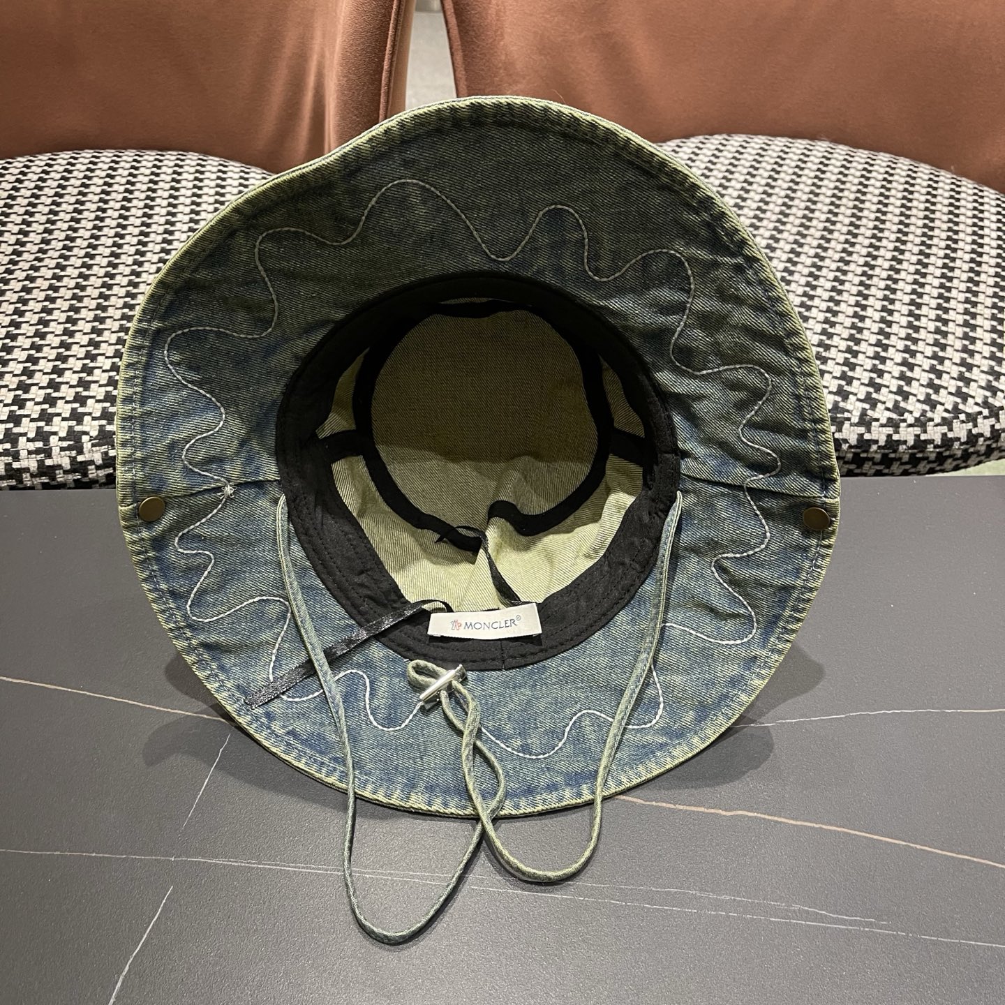 春夏新款 蒙口MONCLER日系品脸小登山帽女遮阳防晒渔夫帽大头围户外大帽檐西部牛仔帽子