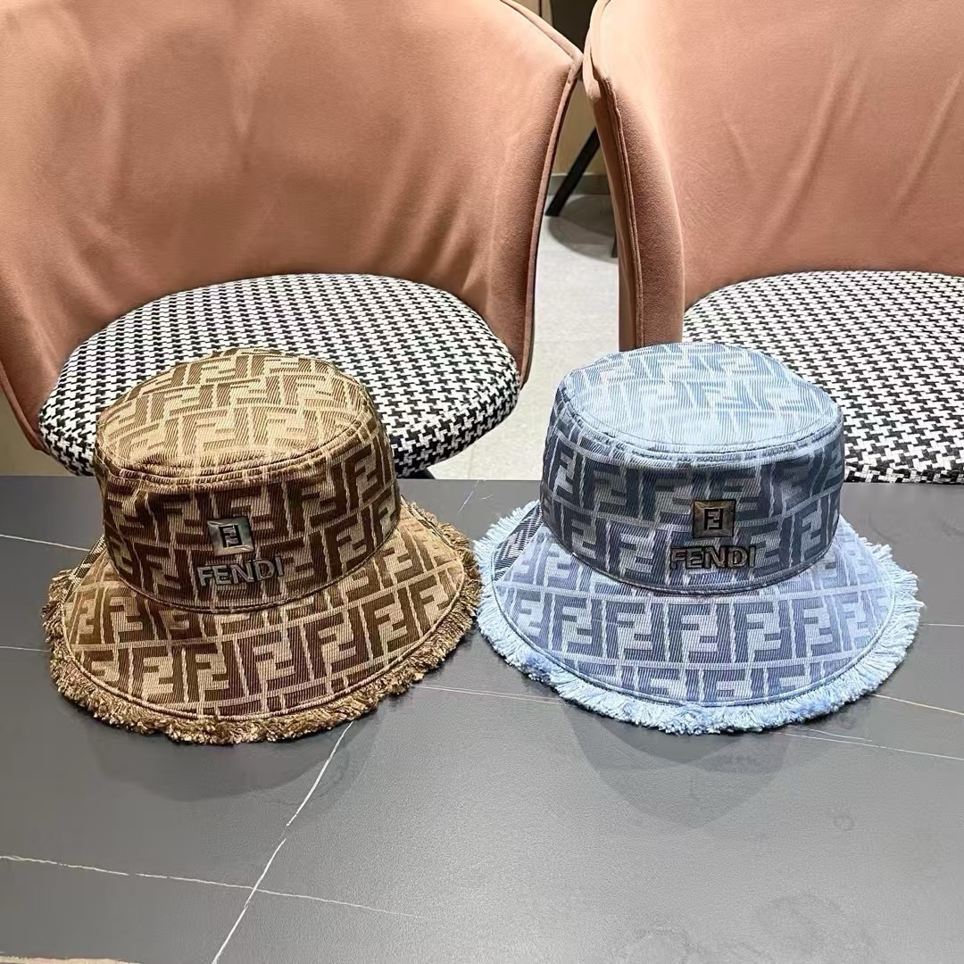 FENDI 芬迪 早春新款韩版时尚原单渔夫帽 官网新品😱简约大气👍 細節做工完美❤爱不释手👍亲，赶紧入手