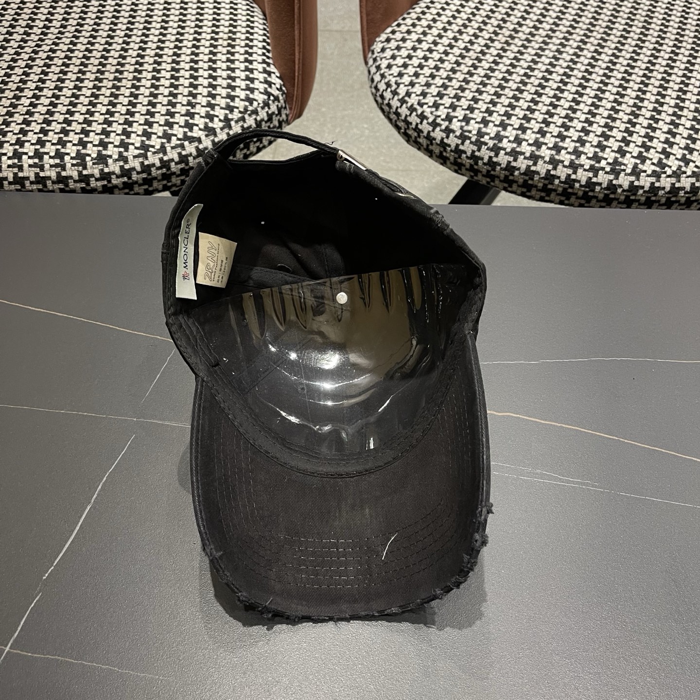 MONCLER（蒙口）稻草人复古棒球帽女宽帽檐大头围帽子韩系百搭遮阳显脸小鸭舌帽夏
