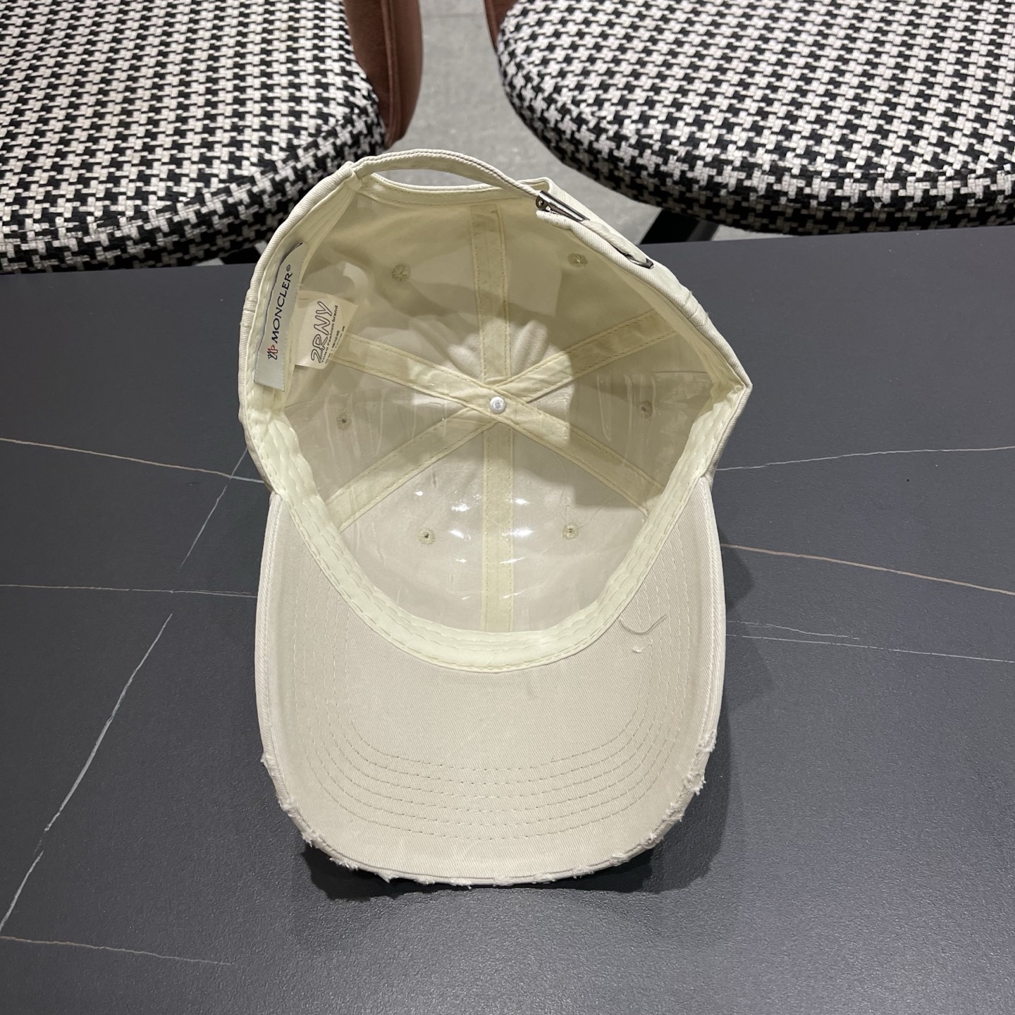 MONCLER（蒙口）稻草人复古棒球帽女宽帽檐大头围帽子韩系百搭遮阳显脸小鸭舌帽夏