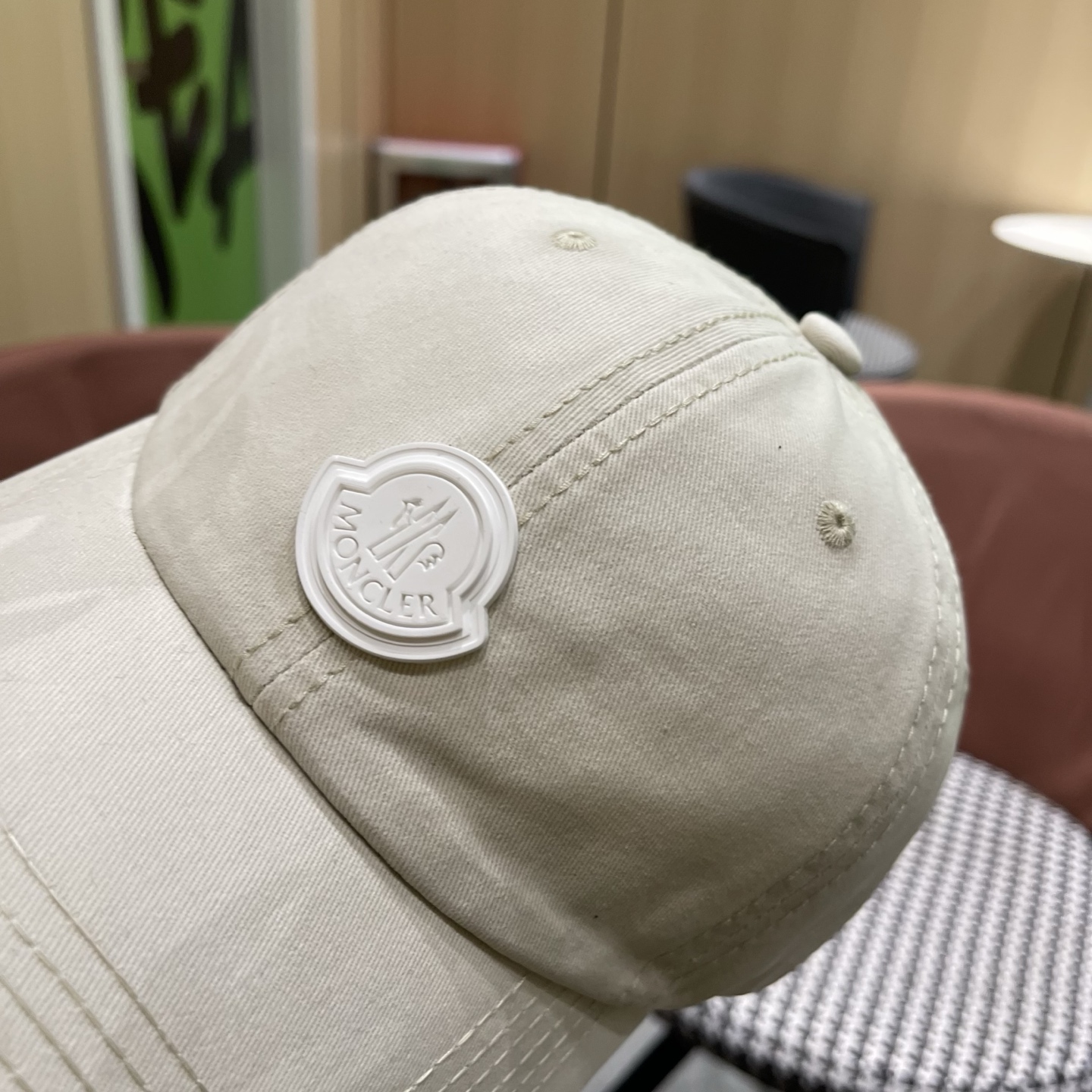 MONCLER（蒙口）稻草人复古棒球帽女宽帽檐大头围帽子韩系百搭遮阳显脸小鸭舌帽夏