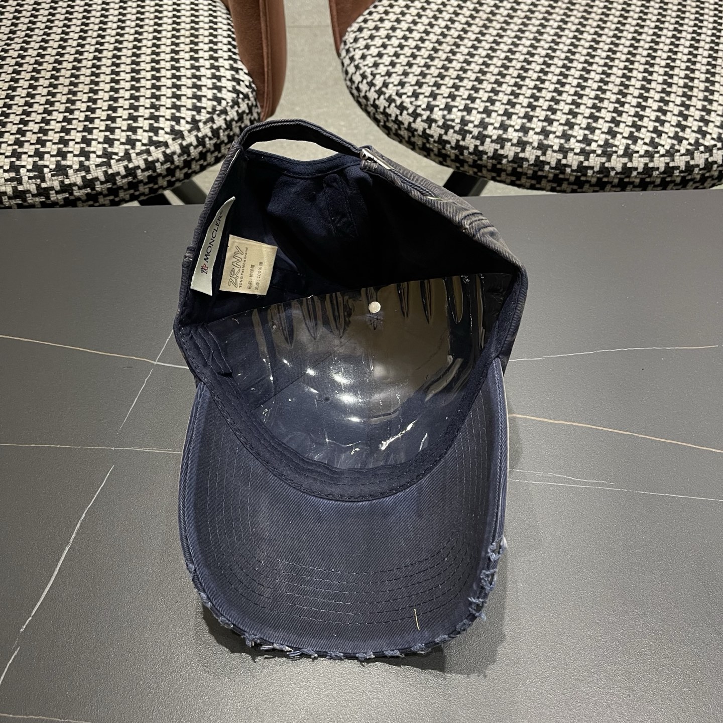 MONCLER（蒙口）稻草人复古棒球帽女宽帽檐大头围帽子韩系百搭遮阳显脸小鸭舌帽夏