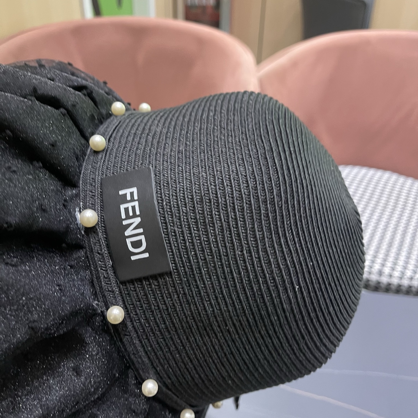 Fendi 芬迪气质新款太阳帽大帽檐渔夫帽子女款遮阳帽渔夫帽防晒帽女防紫外线