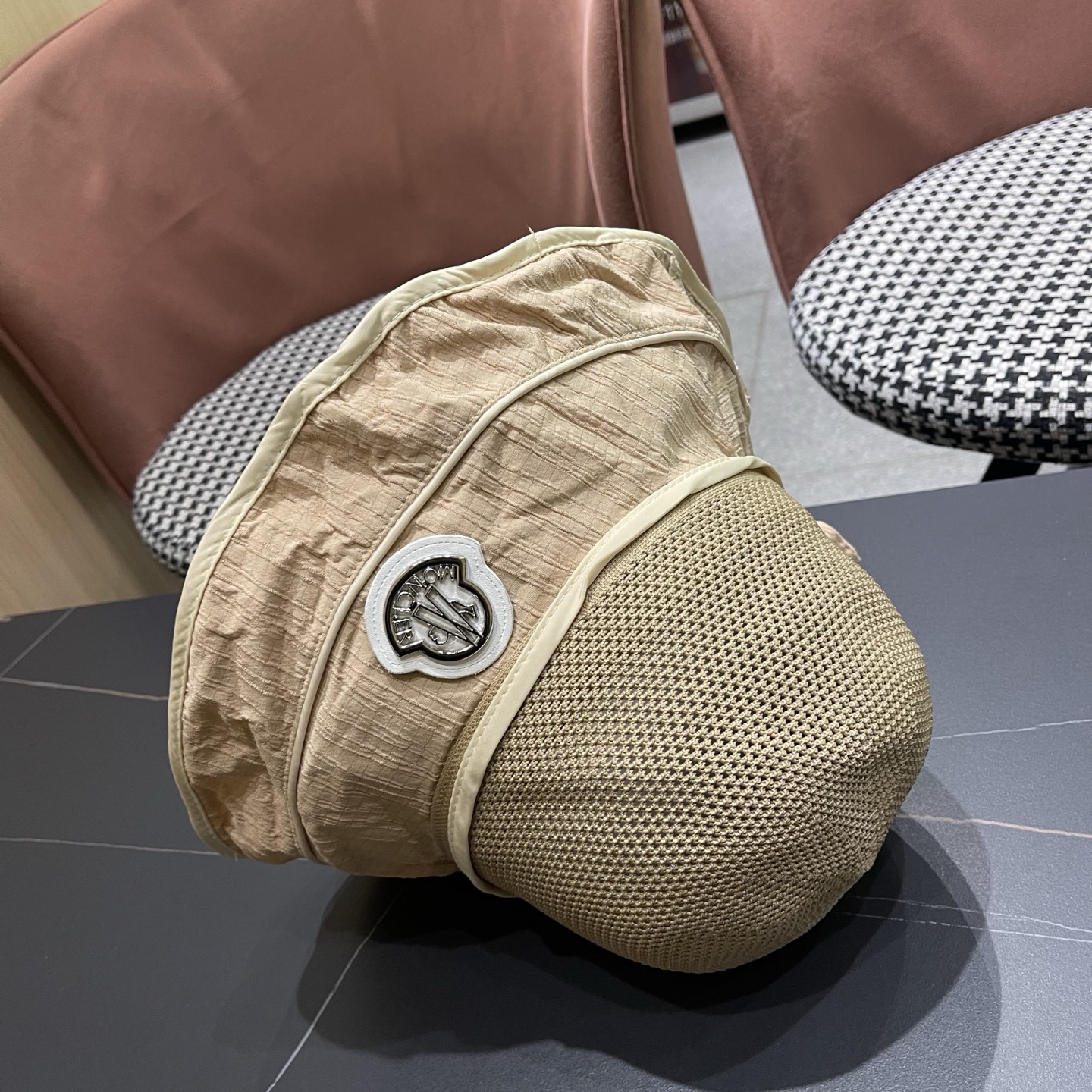 MONCLER（蒙口）防晒帽女防紫外线大帽檐夏季网红遮脸显脸小太阳帽遮阳渔夫帽