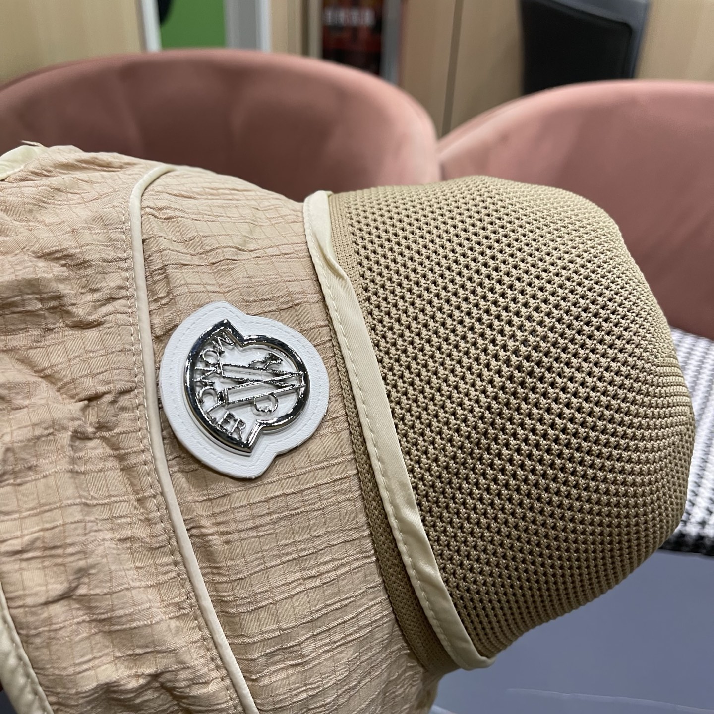 MONCLER（蒙口）防晒帽女防紫外线大帽檐夏季网红遮脸显脸小太阳帽遮阳渔夫帽