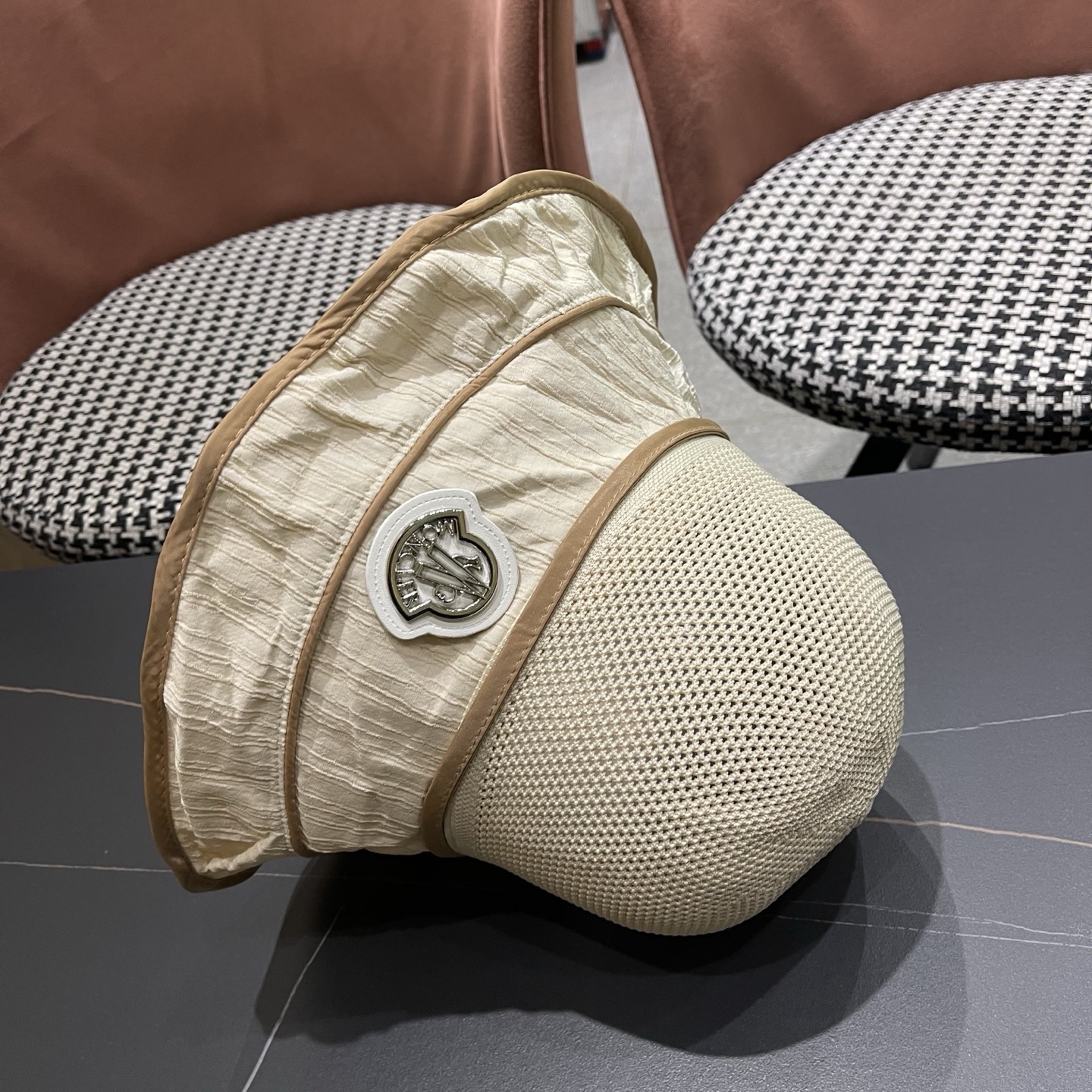 MONCLER（蒙口）防晒帽女防紫外线大帽檐夏季网红遮脸显脸小太阳帽遮阳渔夫帽