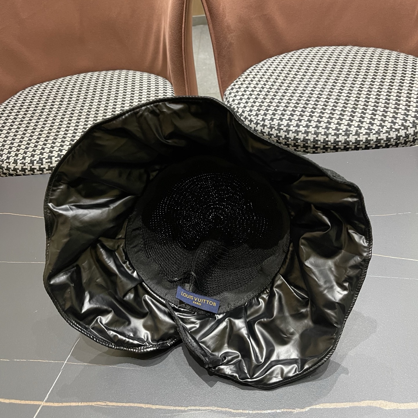 LV路易威登 大檐遮阳帽夏季时尚蝴蝶结渔夫帽女可折叠防晒帽遮脸太阳帽子