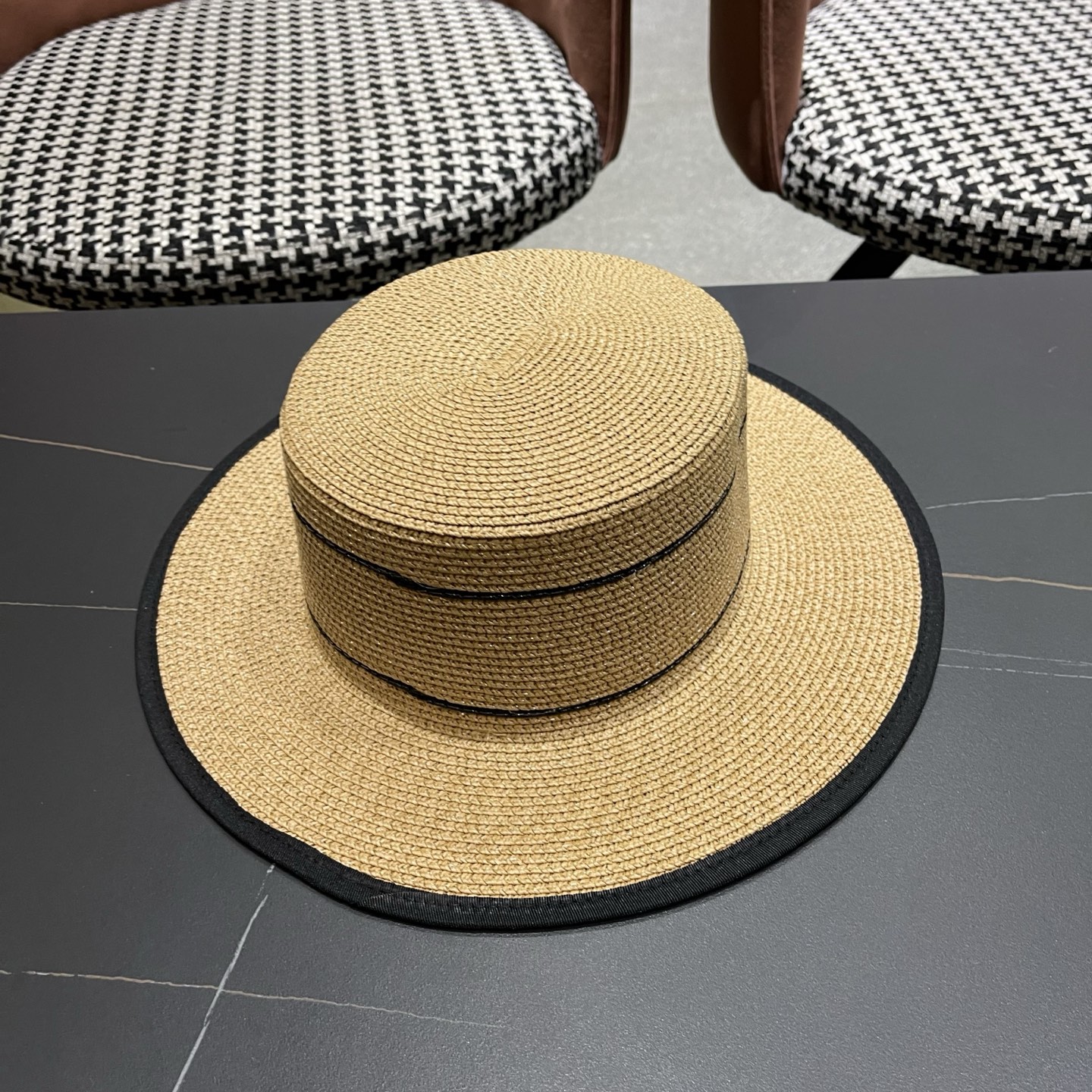 Dior迪奥新款平顶草帽，日本纸草制作，跑量王，头围57cm