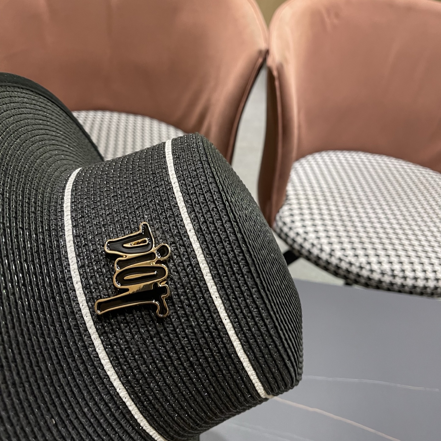 Dior迪奥新款平顶草帽，日本纸草制作，跑量王，头围57cm