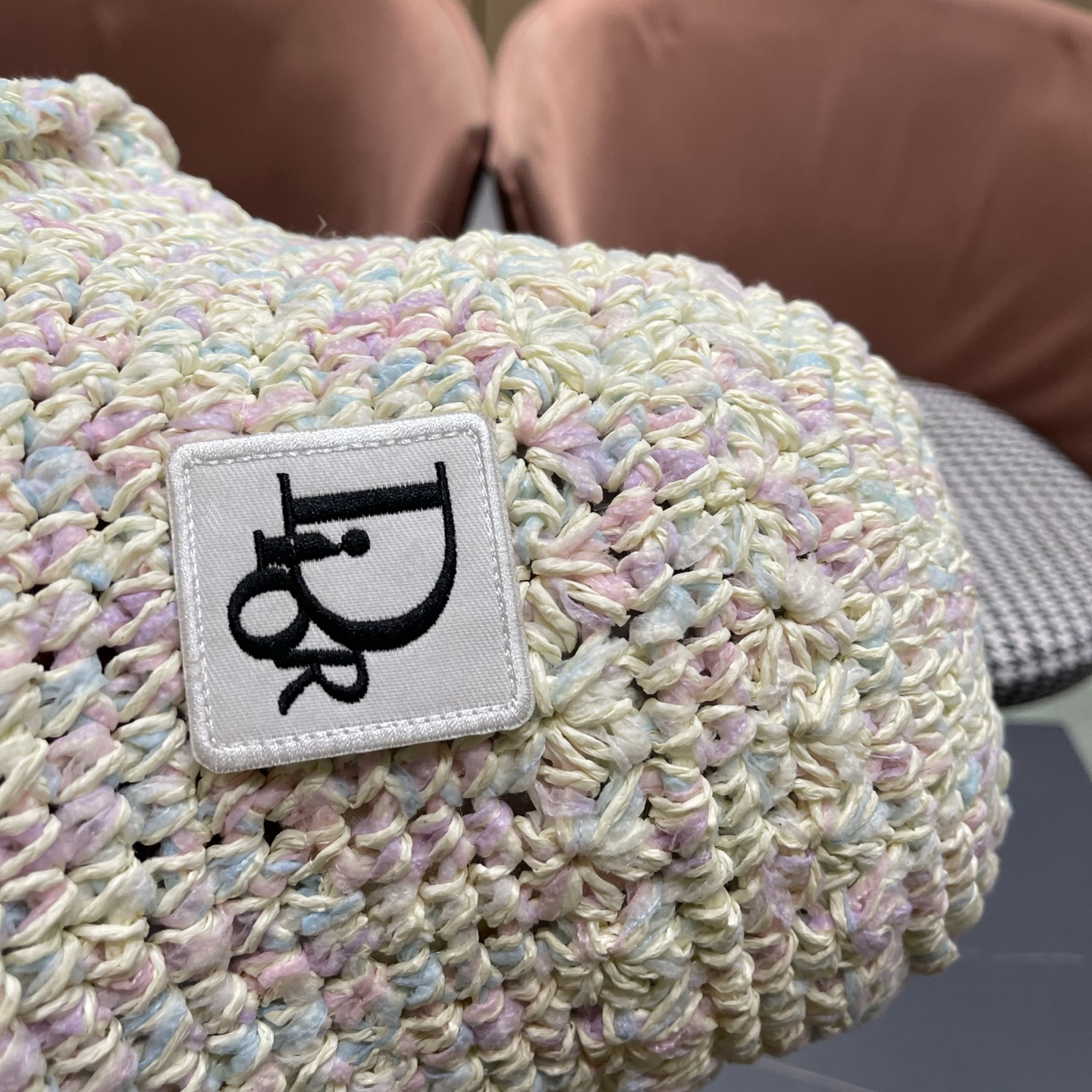 迪奥Dior 新款夏小香风大头围显脸小草帽度假遮阳防晒渔夫帽女