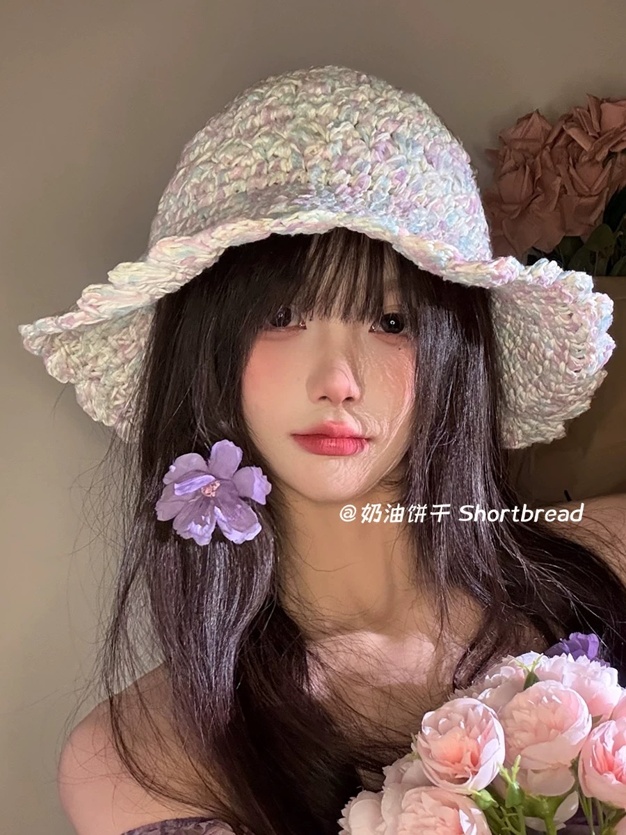 迪奥Dior 新款夏小香风大头围显脸小草帽度假遮阳防晒渔夫帽女