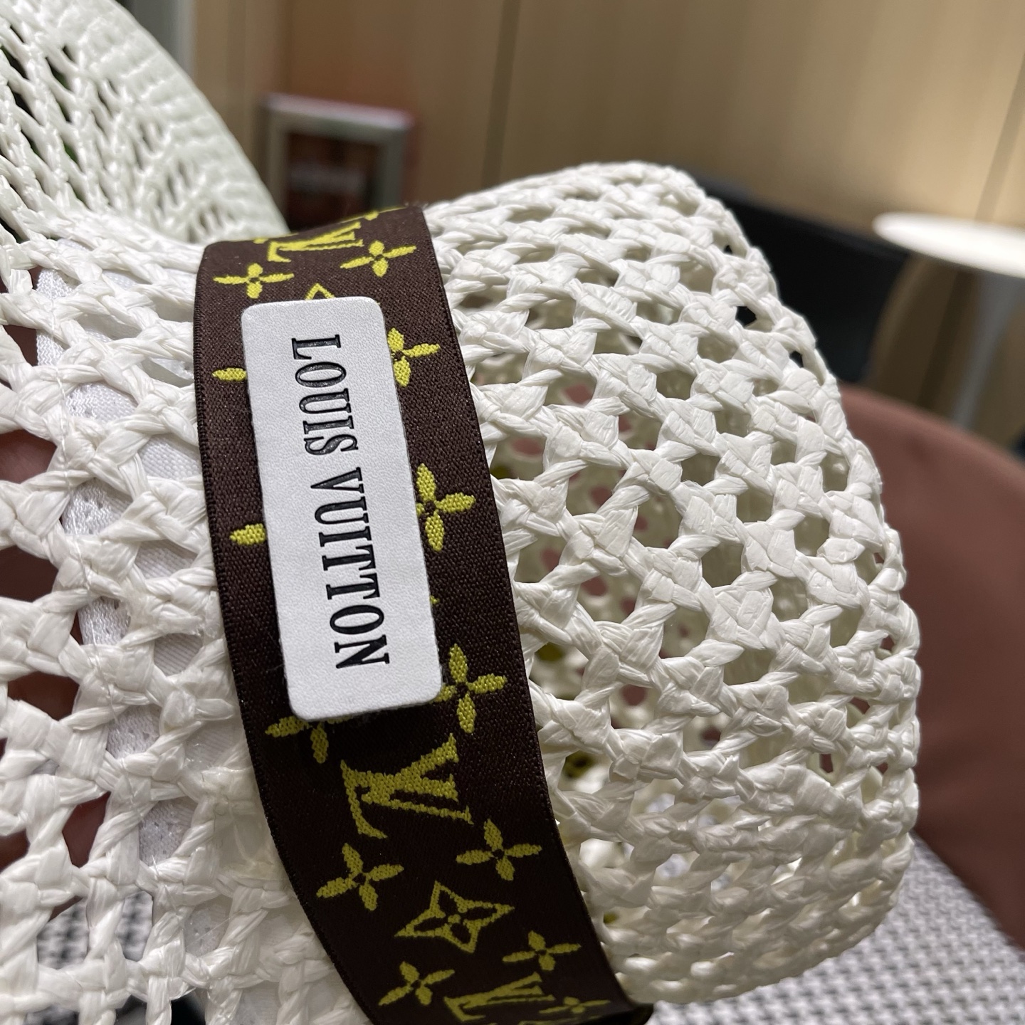 LV路易威登 新款复古巴拿马草帽女夏季镂空编织防晒遮阳帽小头围度假礼帽