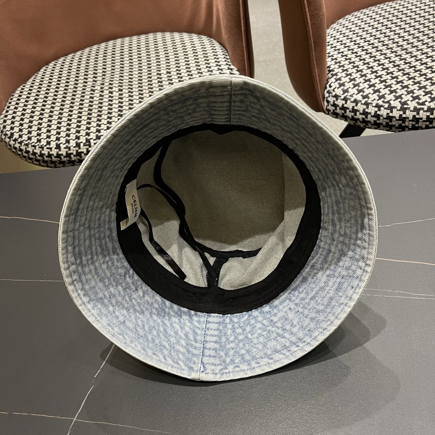 Celine 赛琳 韩版渐变牛仔渔夫帽女春秋时尚个性盆帽显脸小百搭街头小众帽子潮