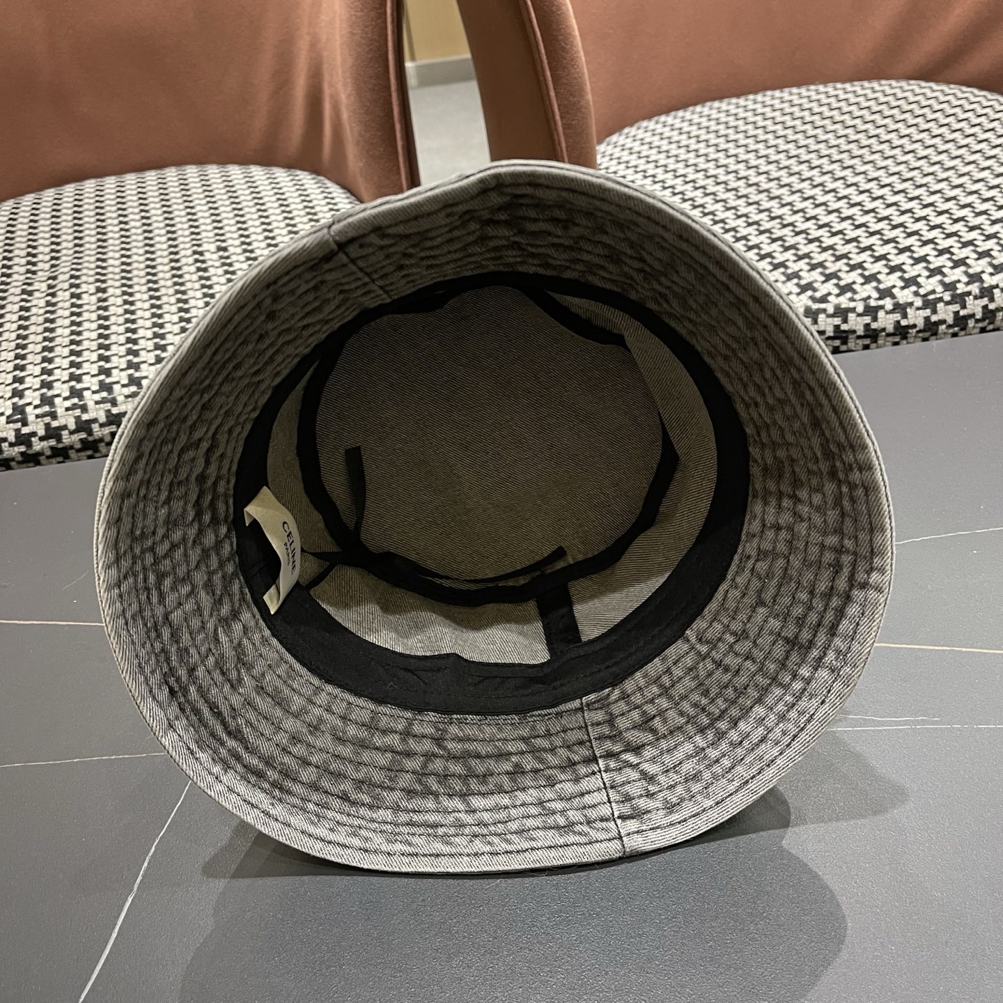 Celine 赛琳 韩版渐变牛仔渔夫帽女春秋时尚个性盆帽显脸小百搭街头小众帽子潮